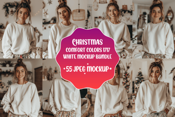 Christmas Comfort Colors 1717 Mockup: Graphics & Product Mockups