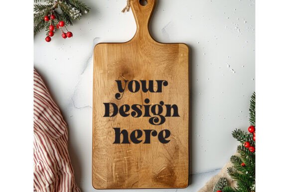 Christmas Cutting Board Mockup 2: Graphics for Product Mockups