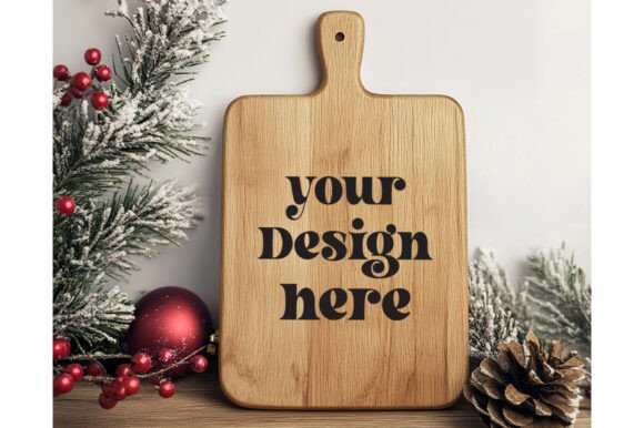 Christmas Cutting Board Mockup 23: Graphics for Product Mockups