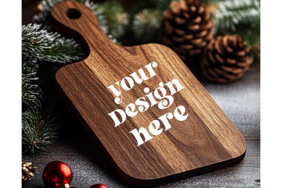 Christmas Cutting Board Mockup 34: Graphics & Product Mockups