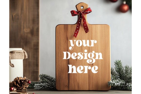 Christmas Cutting Board Mockup 35: Graphics & Product Mockups