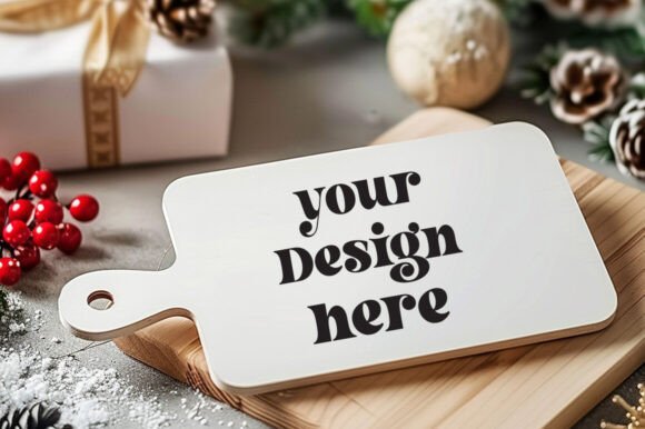 Christmas Cutting Board Mockup 41: Graphics for Product Mockups