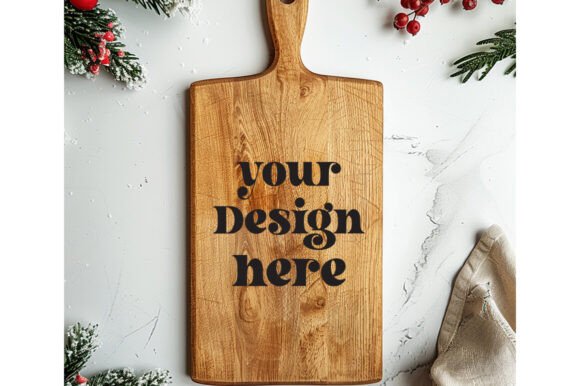 Christmas Cutting Board Mockup 9: Essential Graphics for Product Mockups