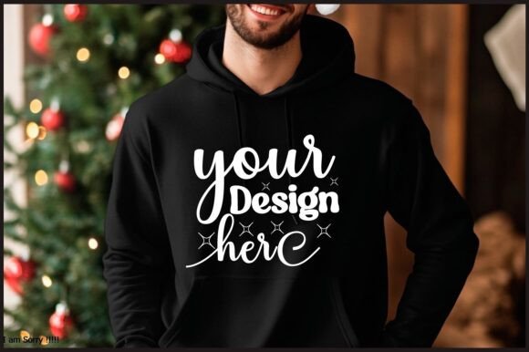 Christmas Hoodie Men Mockup 23: Graphics for Product Mockups