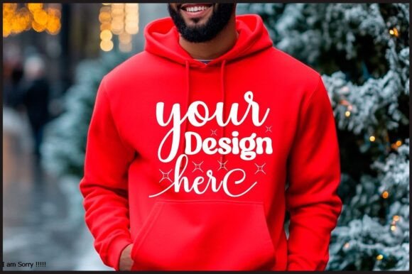 Christmas Hoodie Men Mockup 62: Graphics for Product Mockups