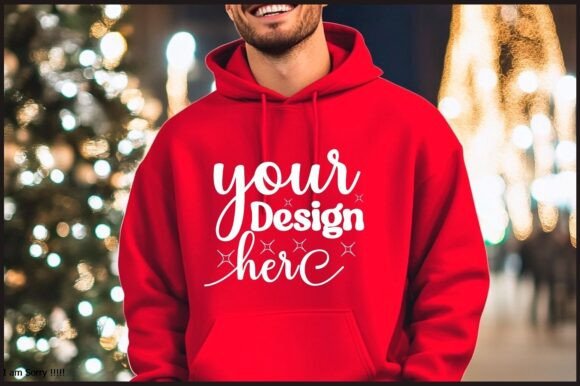 Christmas Hoodie Men Mockup 67: Graphics for Product Mockups