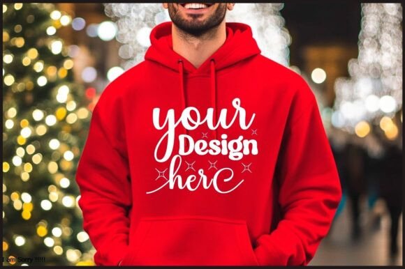 Christmas Hoodie Men Mockup 72: Graphics for Product Mockups