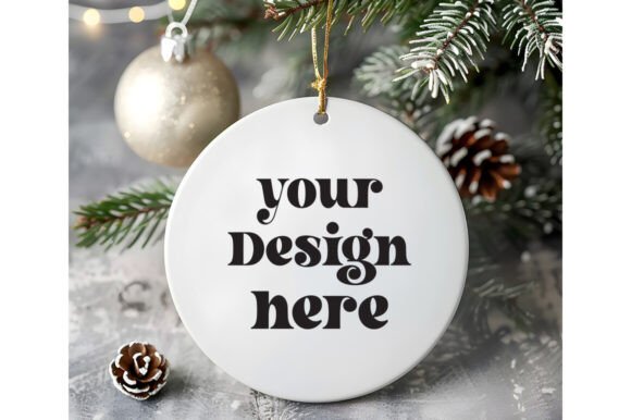 Christmas Ornament Mockup 42: Graphics for Product Mockups