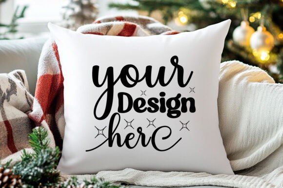 Christmas Pillow Mockup 76: Essential Graphics for Product Mockups