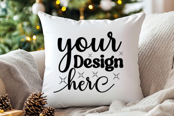 Christmas Pillow Mockup: Essential Graphics for Product Mockups