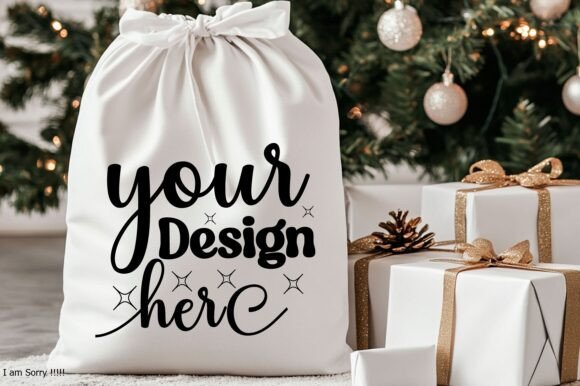 Christmas Santa Sack Mockup Jpg 102: Graphics & Product Mockups