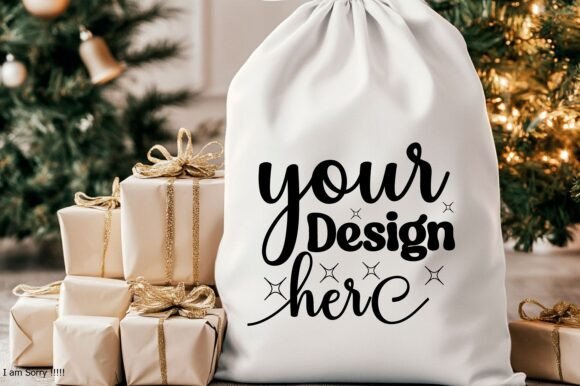 Christmas Santa Sack Mockup Jpg 107: Graphics for Product Mockups