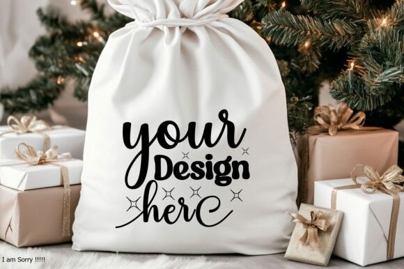 Christmas Santa Sack Mockup Jpg 117: Graphics for Product Mockups