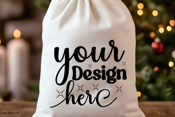 Christmas Santa Sack Mockup Jpg 15: Graphics & Product Mockups