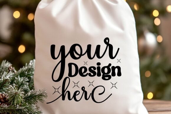 Christmas Santa Sack Mockup Jpg 18: Graphics & Product Mockups