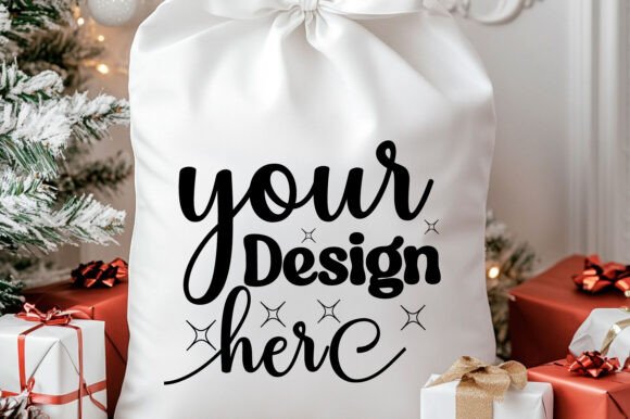 Christmas Santa Sack Mockup Jpg 46: Graphics & Product Mockups