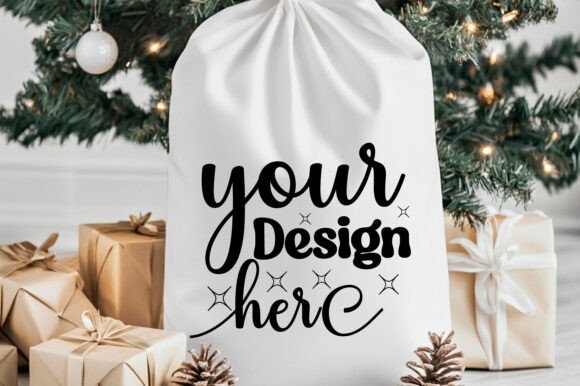 Christmas Santa Sack Mockup Jpg 80: Premium Graphics