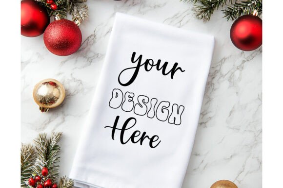Christmas Towel Mockup 10: Essential Graphics for Product Mockups