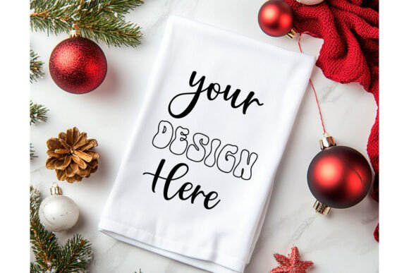 Christmas Towel Mockup 22: Essential Graphics for Product Mockups