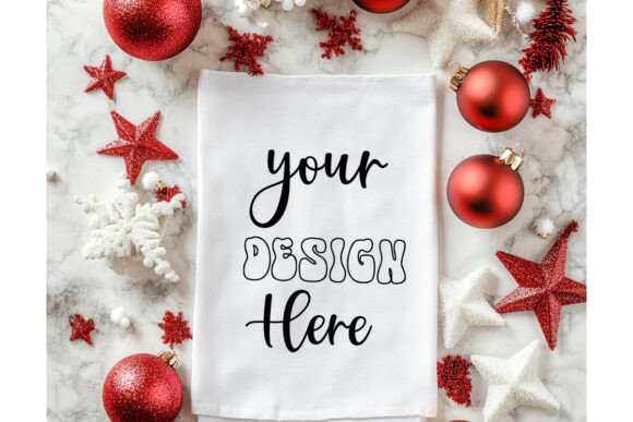 Christmas Towel Mockup 30: Essential Graphics for Product Mockups