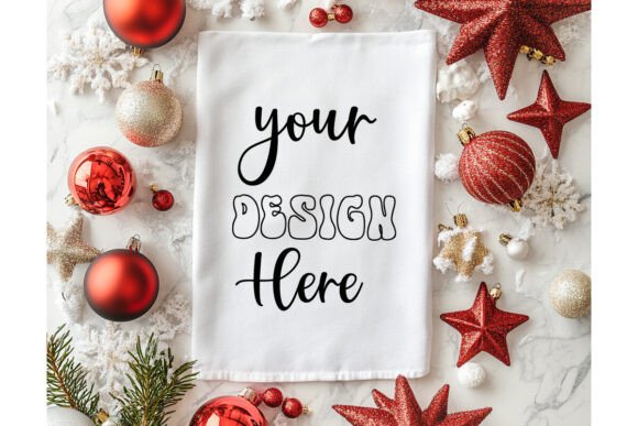 Christmas Towel Mockup 32: Graphics for Product Mockups