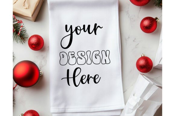 Christmas Towel Mockup 46: Premium Graphics for Product Mockups