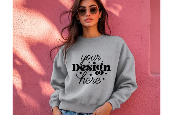 Gildan 18000 Ash Mockup 13: Graphics & Product Mockups