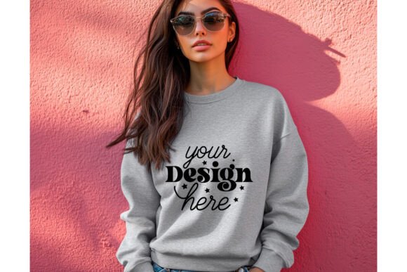 Gildan 18000 Ash Mockup 51: Premium Graphics & Product Mockups