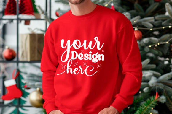 Gildan 18000 Christmas Men Mockup 125: Graphics & Product Mockups