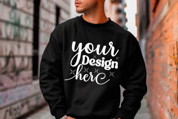 Gildan 18000 Christmas Men Mockup 176: Graphics & Product Mockups