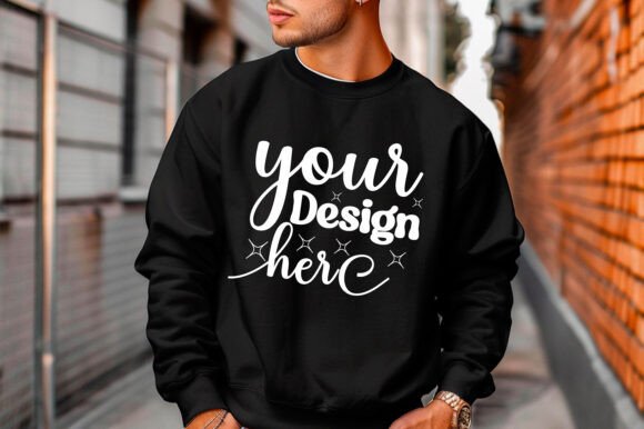 Gildan 18000 Christmas Men Mockup 180: Graphics & Product Mockups
