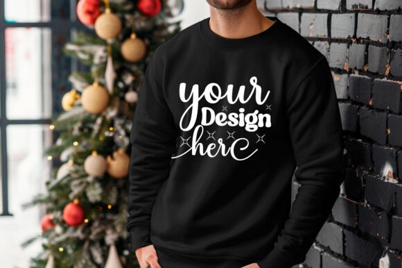Gildan 18000 Christmas Men Mockup 181: Graphics & Mockups