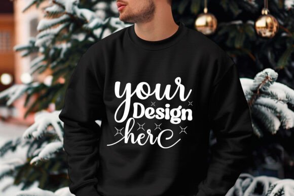 Gildan 18000 Christmas Men Mockup 237: Graphics & Product Mockups