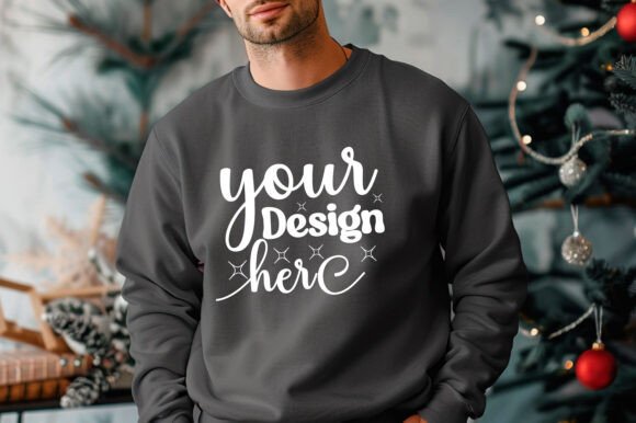 Gildan 18000 Christmas Men Mockup 64: Graphics & Product Mockups