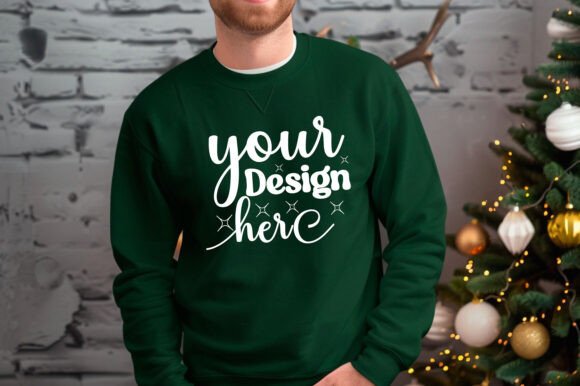 Gildan 18000 Christmas Mockup 18: Graphics & Product Mockups