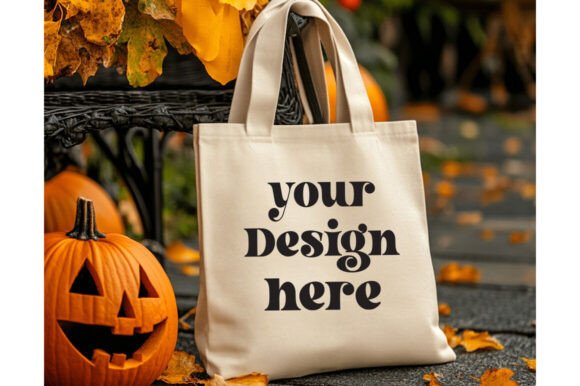 Halloween Tote Mockup: Graphics & Product Mockups