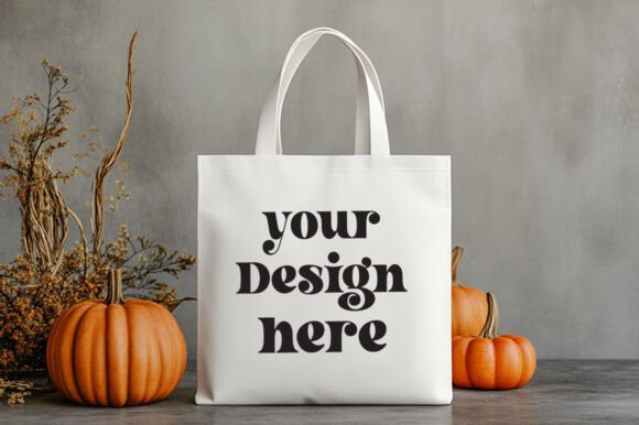 Halloween Tote Mockup: Graphics & Product Mockups