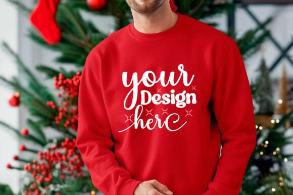 Review: Gildan 18000 Christmas Men Mockup 129 for Stitchers