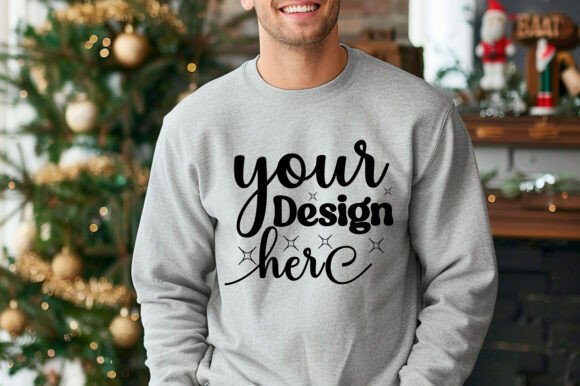 Review: Gildan 18000 Christmas Men Mockup 75 for Designers