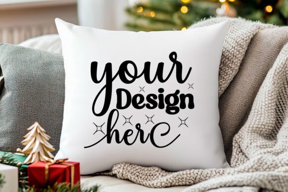 Reviewing Christmas Pillow Mockup 104 for Holiday Projects