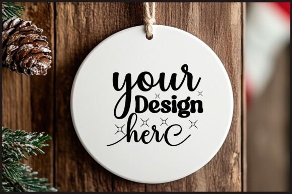 Round Christmas Ornament Mockup 100: Essential Graphics