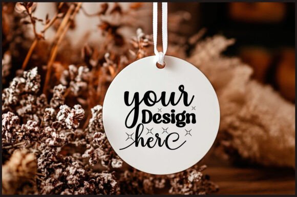 Round Christmas Ornament Mockup 160: Graphics & Product Mockups