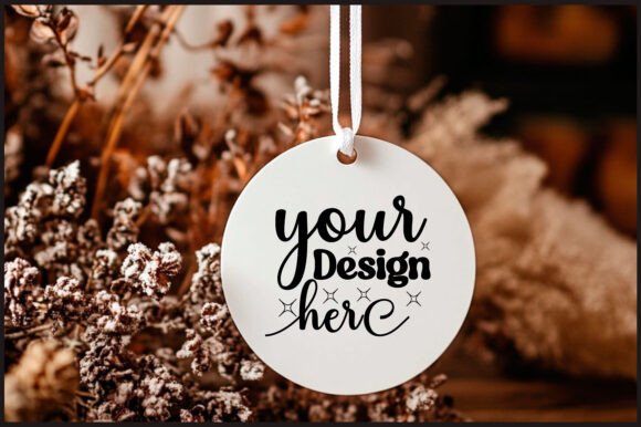 Round Christmas Ornament Mockup 161: Premium Graphics & Product Mockups