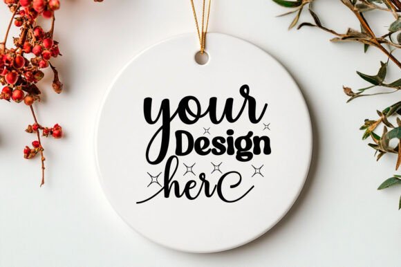 Valentine Round Mockup 72: Graphics for Product Mockups